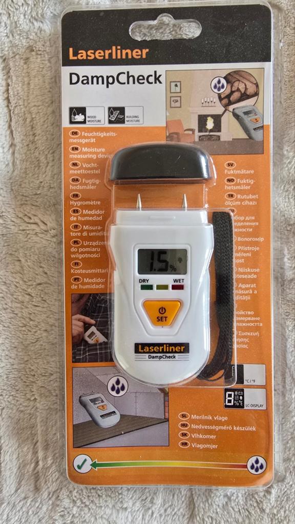 Laserliner DampCheck vochtmeter nieuw in verpakking, Doe-het-zelf en Verbouw, Meetapparatuur, Ophalen of Verzenden, Nieuw, Vocht of Vloeistof