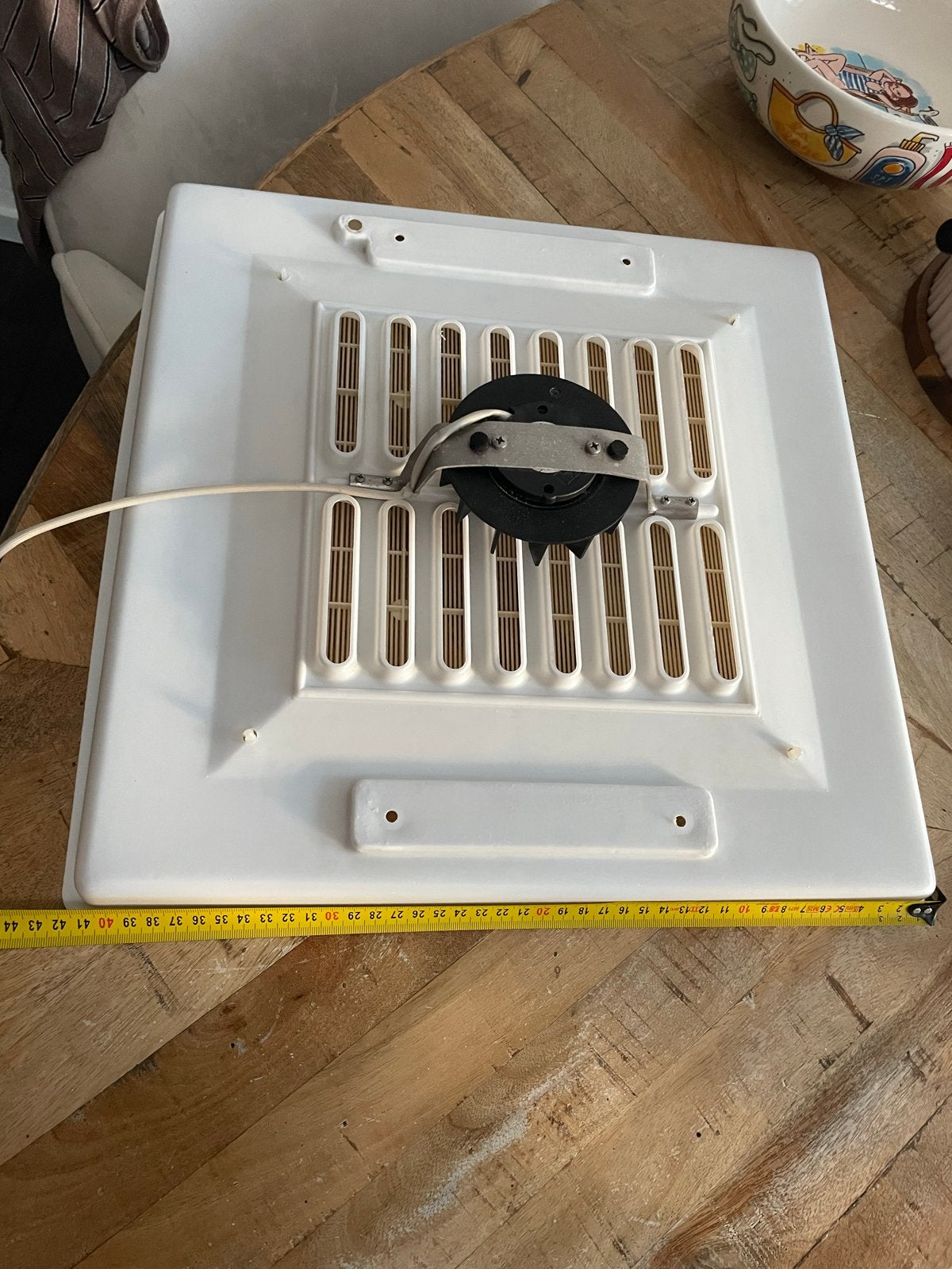 Witte afzuiger/ventilator voor dakluik 41x41cm, Ophalen of Verzenden, Gebruikt