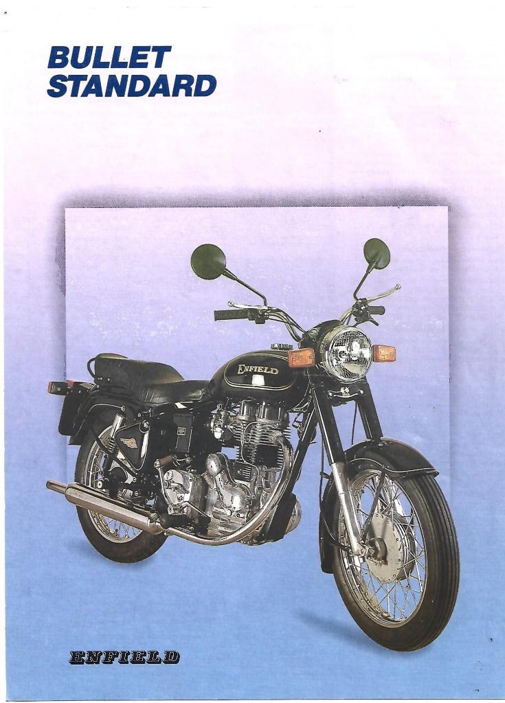 Enfield Bullet Deluxe Bullet Standard folder motor (8010z), Motoren, Handleidingen en Instructieboekjes, Overige merken, Ophalen of Verzenden