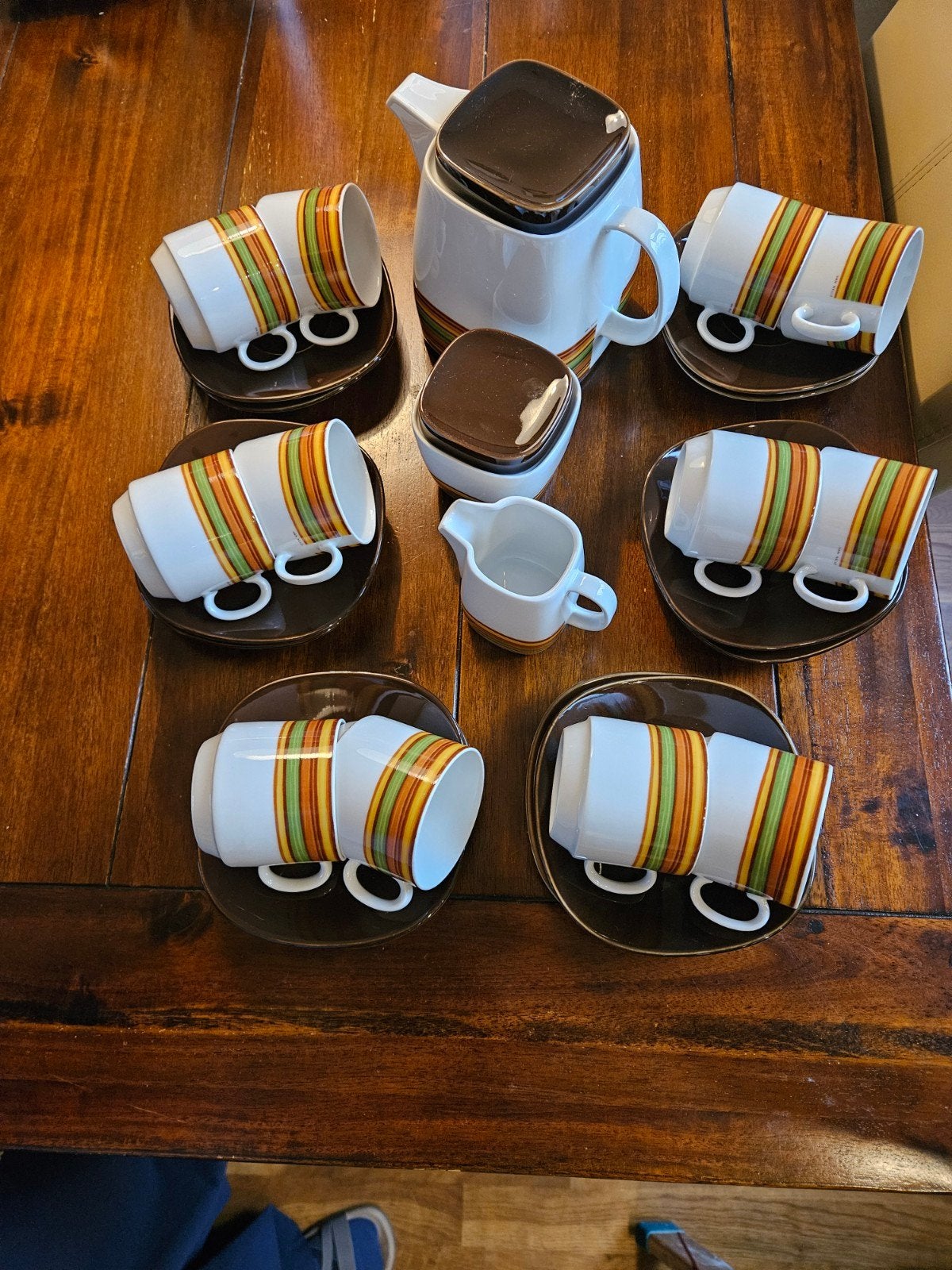 Servies van Nelle jaren 70 vintage, Gebruikt, Vintage, Ophalen of Verzenden, Porselein