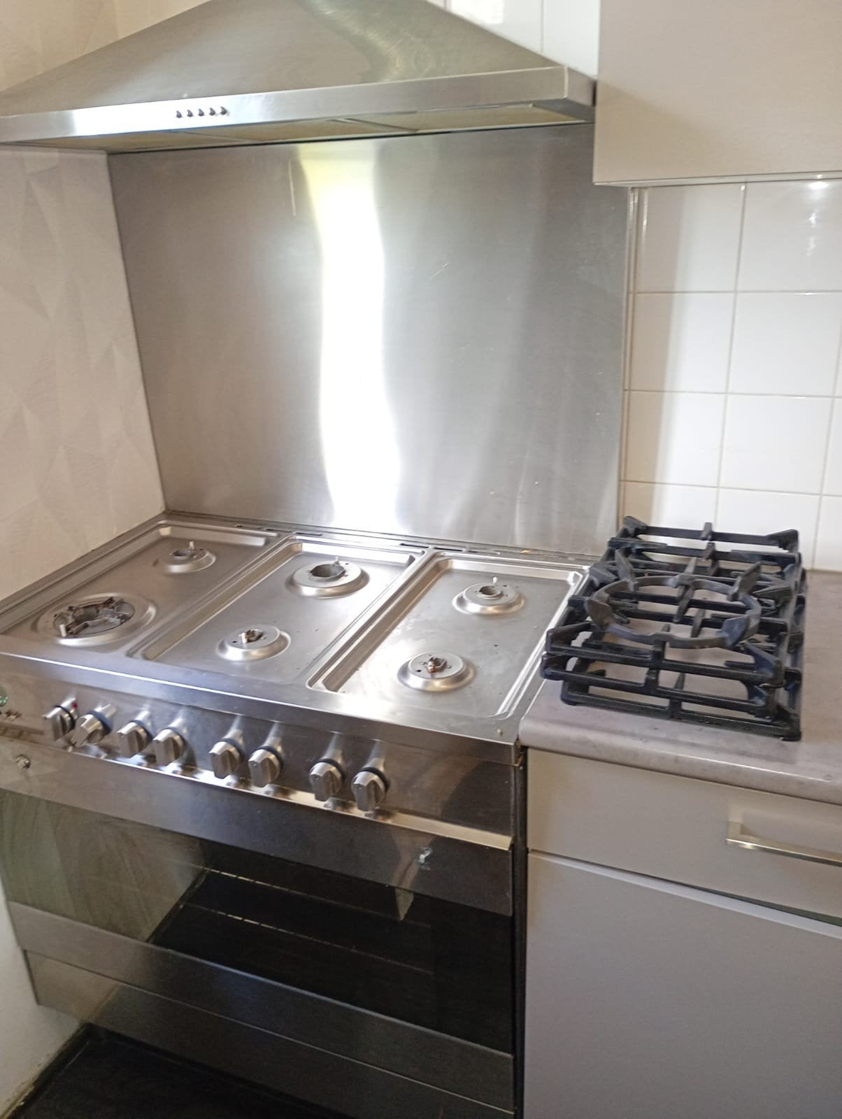 M-System Fornuis met Oven en Afzuigkap, Gebruikt, 60 cm of meer, Ophalen of Verzenden, Gas