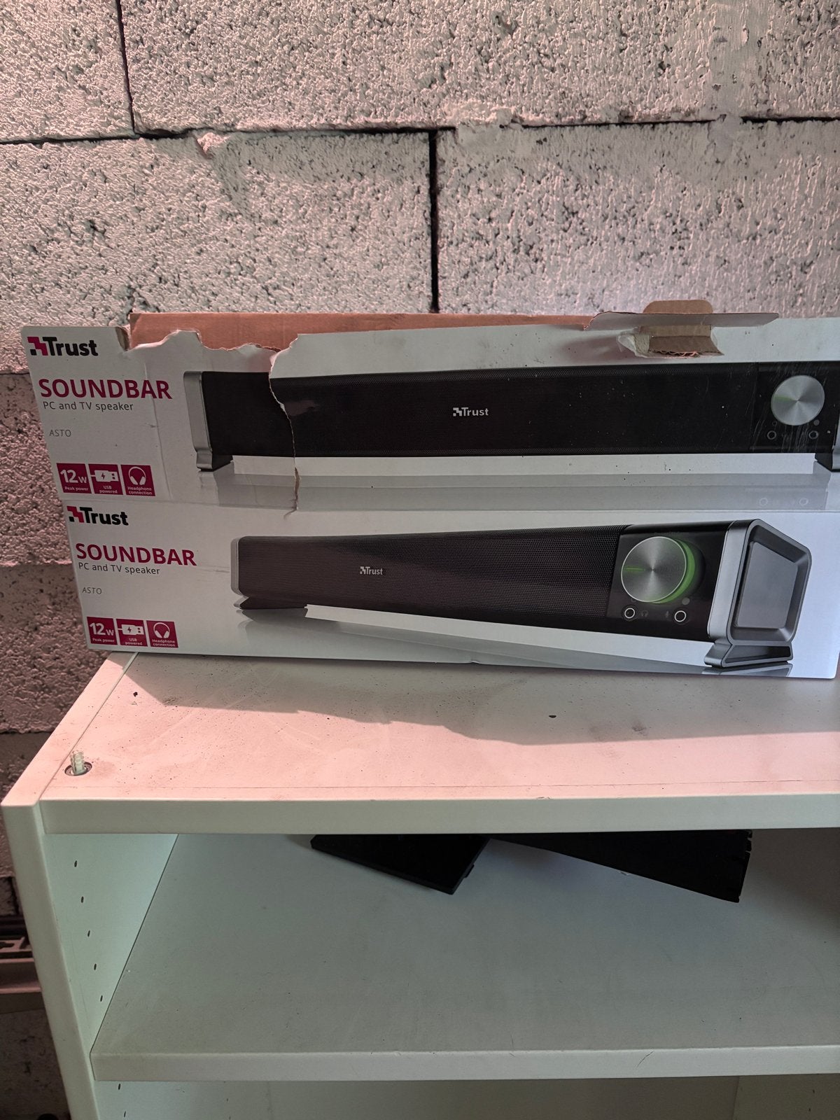 Trust Soundbar Asto 12W PC en TV speaker, Ophalen of Verzenden, Nieuw