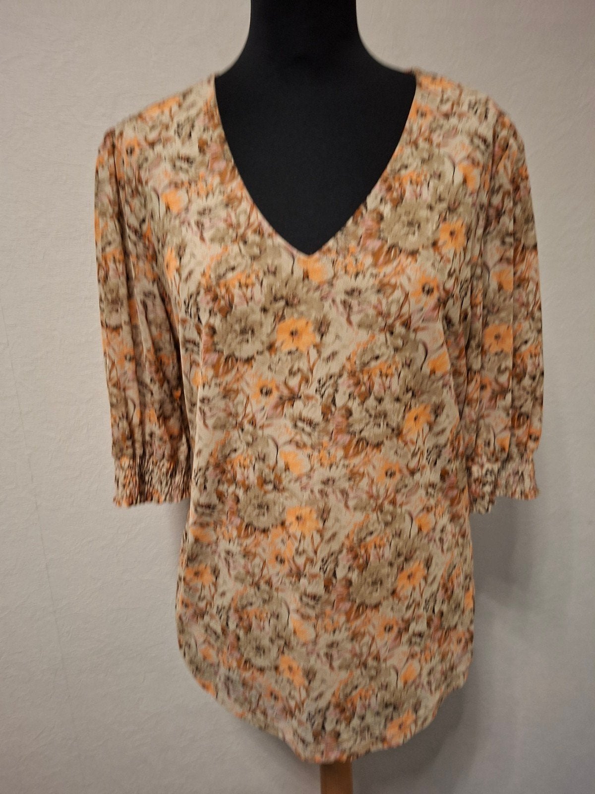 Ibiza Blouse Maat M - Bloemenprint, Maat 38/40 (M), Meerkleurig, Ophalen of Verzenden, Zo goed als nieuw