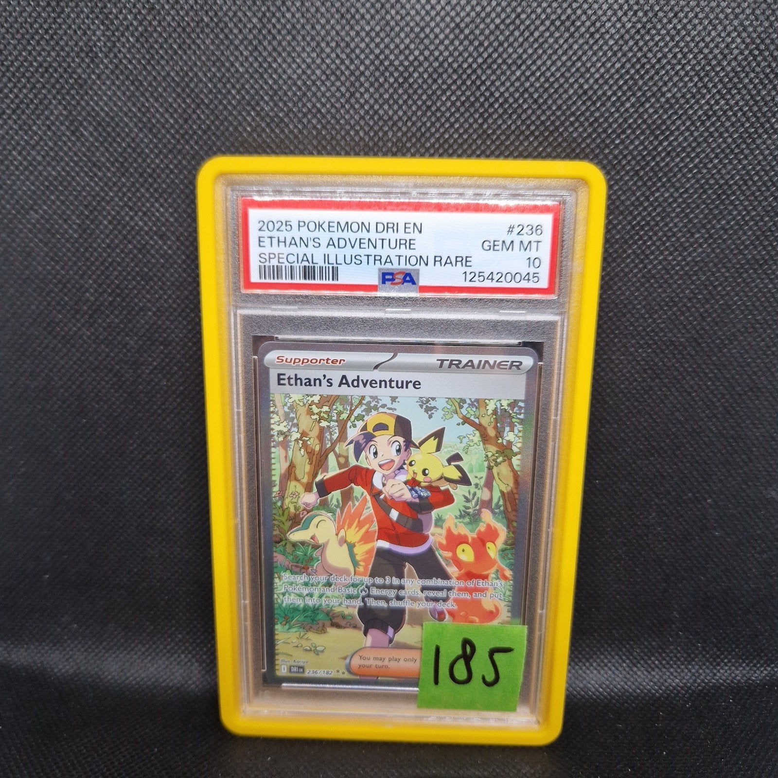 Ethan's Adventure Special Illustration Rare Dri En PSA 10, Ophalen of Verzenden, Zo goed als nieuw