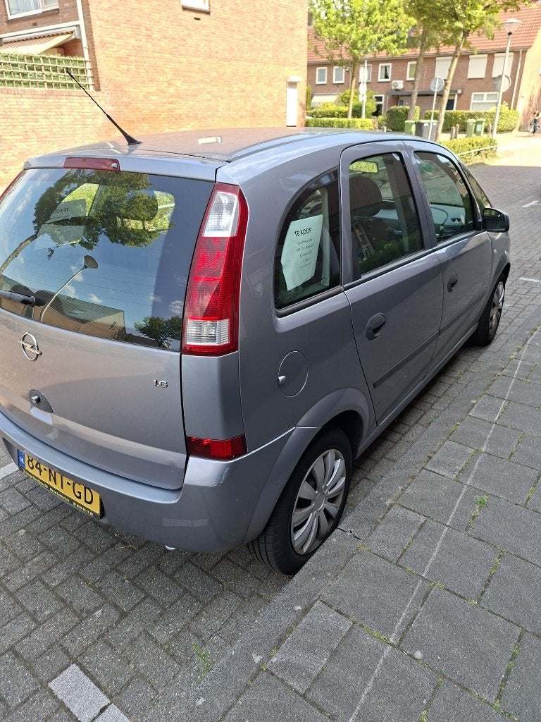Opel Meriva 1.6 16V Easytronic 2004 Grijs, Stof, 4 cilinders, 100 pk, 1200 kg