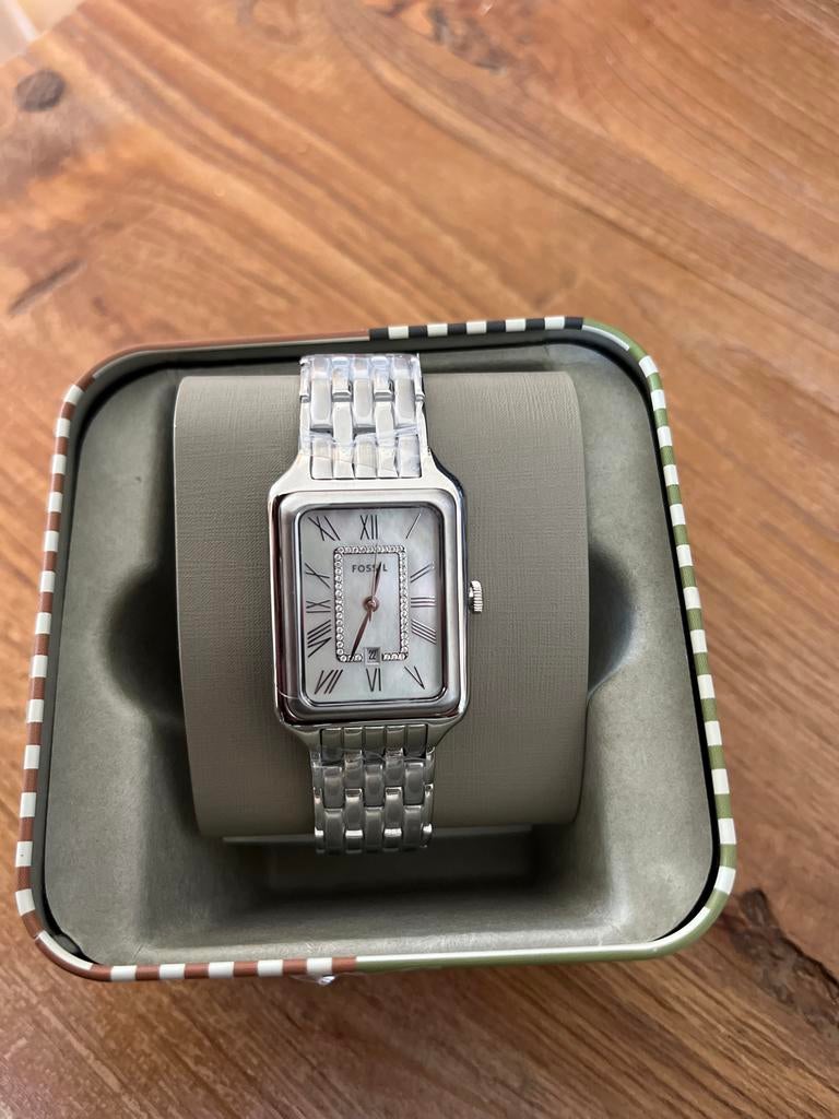 Fossil Raquel ES5306 Dames Horloge - Zo goed als nieuw, Sieraden, Tassen en Uiterlijk, Horloges | Dames, Staal, Fossil, Polshorloge