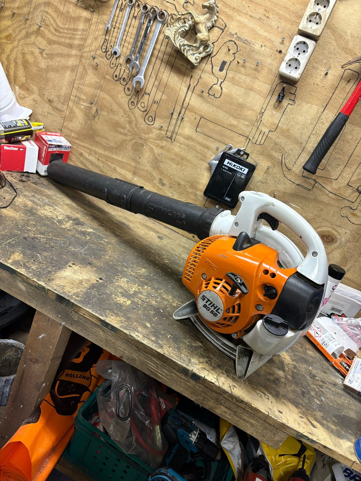 Stihl BG 56 C Bladblazer - Zo goed als nieuw, maart 2024, Tuin en Terras, Bladblazers, Ophalen of Verzenden, Zo goed als nieuw