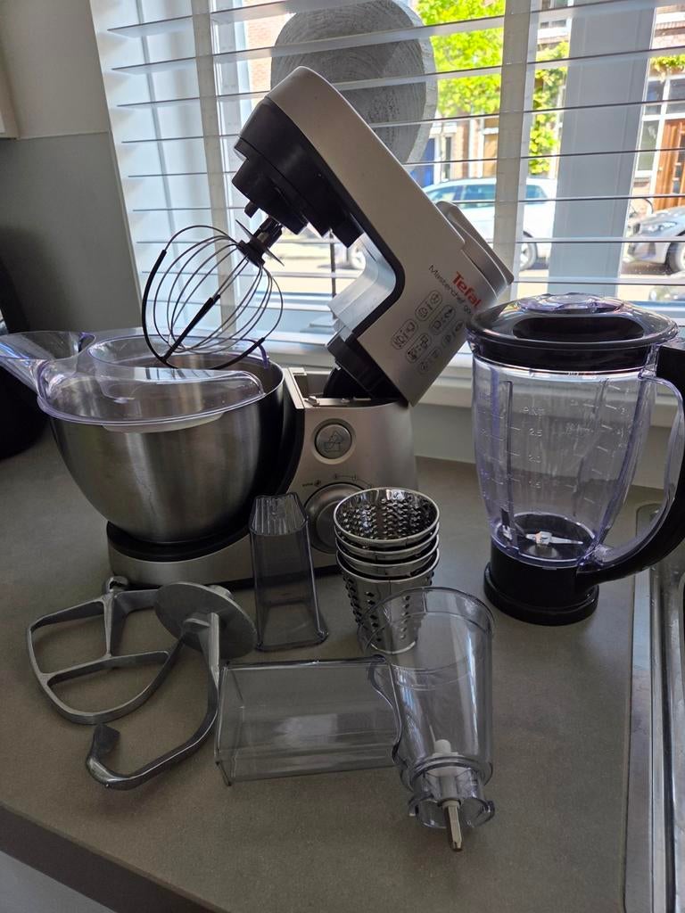 Tefal Masterchef Gourmet Keukenmachine met accessoires, Witgoed en Apparatuur, Keukenmixers, Zo goed als nieuw, 2 tot 3 liter
