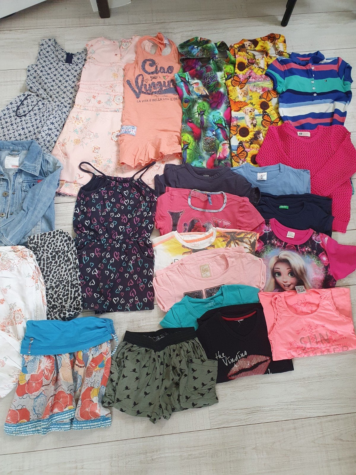Jurken, t-shirts, lange/korte broek oa div merkenmt 110/116, Ophalen of Verzenden, Maat 110