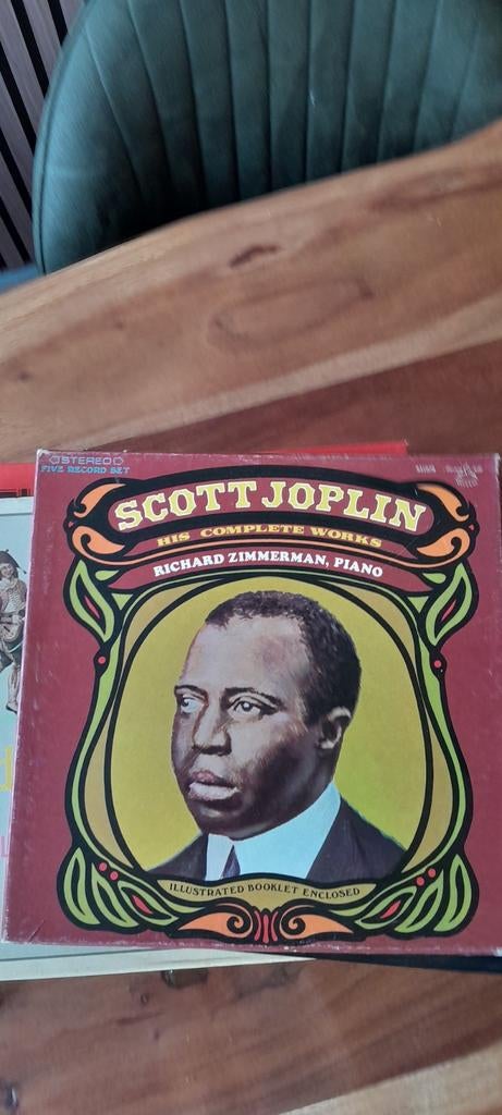 Scott Joplin - His Complete Works LP Boxset, Cd's en Dvd's, Vinyl | Pop, Gebruikt, Boxset, Inclusief boekje, 12 inch, Ophalen of Verzenden