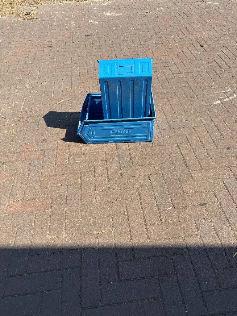20 st stalen stapelbare magazijnbakken, Ophalen, Gebruikt, 40 tot 60 cm, Overige typen