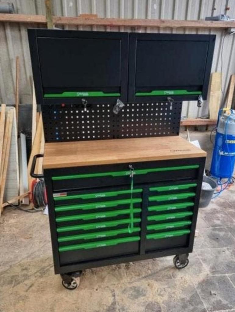 Nieuwe Stahlwerk gereedschapswagen met werkblad en opbouw, Ophalen of Verzenden, Zo goed als nieuw, 70 tot 120 cm