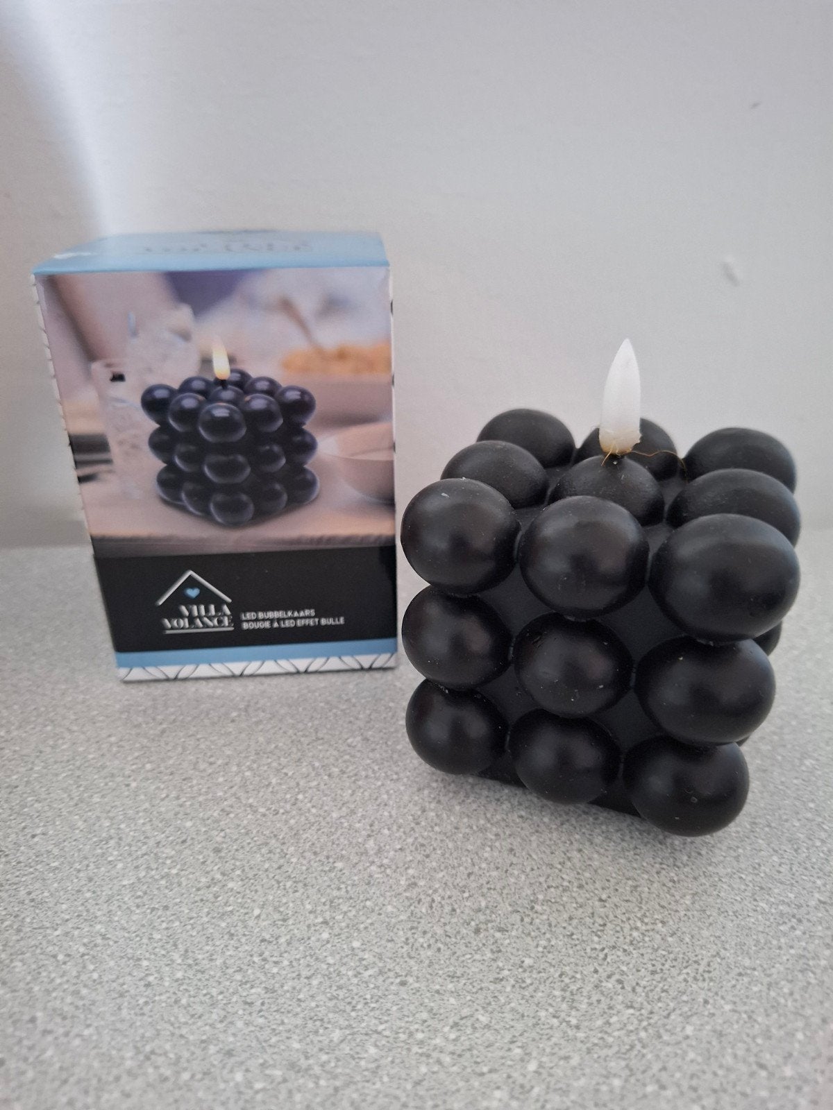Villa Volance LED Bubble Kaars - Sfeervol & Veilig, Ophalen of Verzenden
