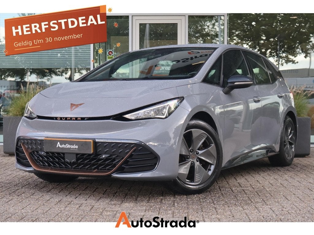Cupra Born 58 kWh 204pk Business One SoH 91% | Camera | ACC, Auto's, Dealer onderhouden, Gebruikt, Zwart, Origineel Nederlands