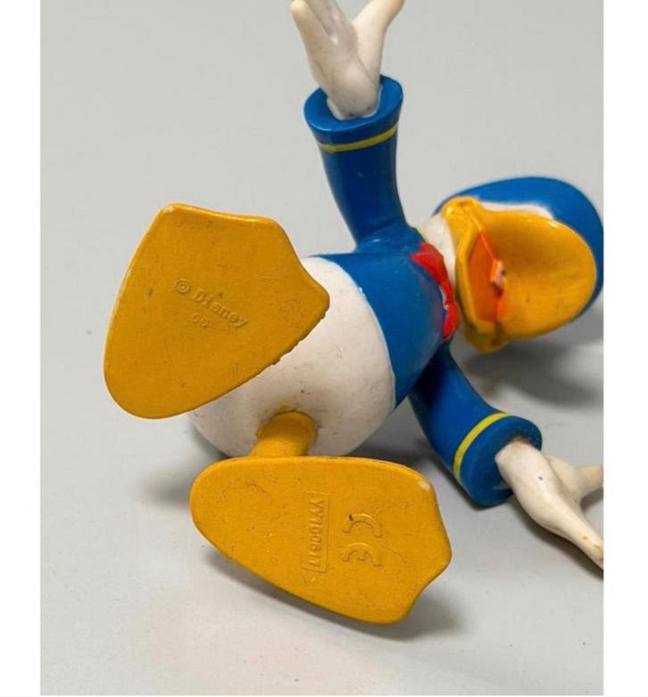 Origineel Vintage Disney Donald Duck Rubber Figuurtje – 12cm, Verzamelen, Disney, Beeldje of Figuurtje, Ophalen of Verzenden, Zo goed als nieuw