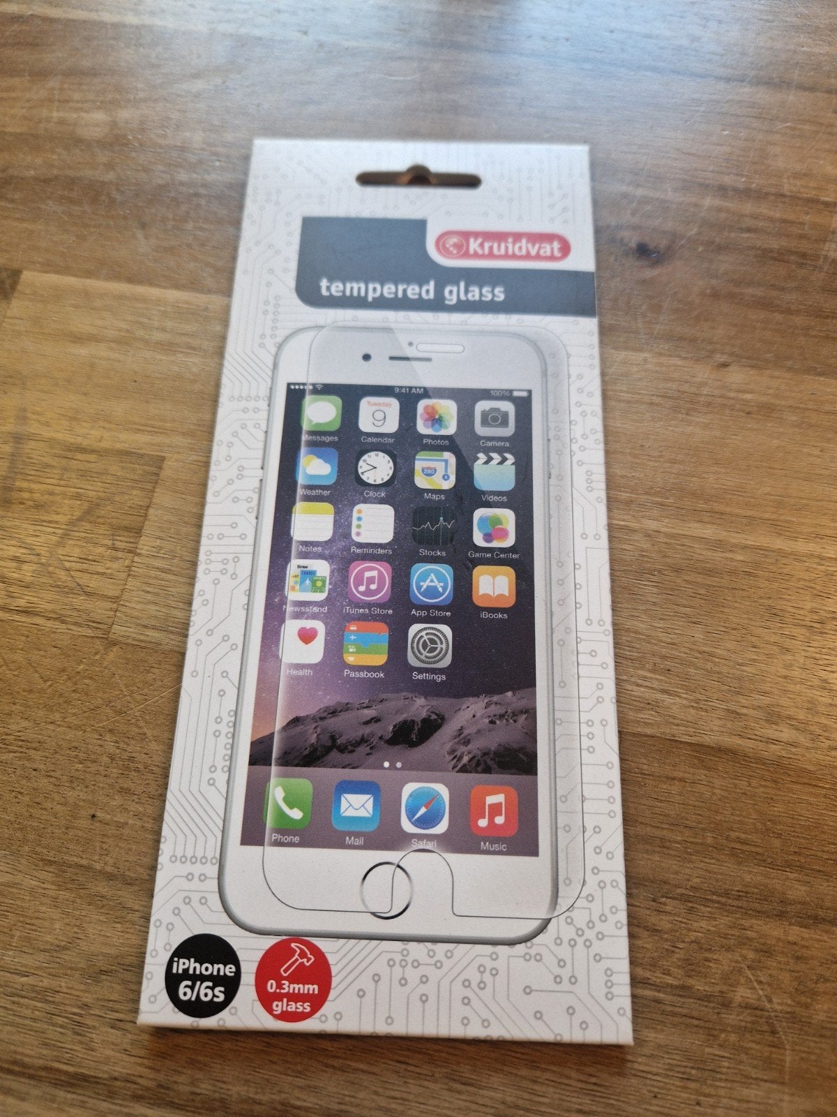 Kruidvat Tempered Glass Screenprotector iPhone 6/6S, Telecommunicatie, Ophalen, Krasbestendig, Overige merken, Nieuw