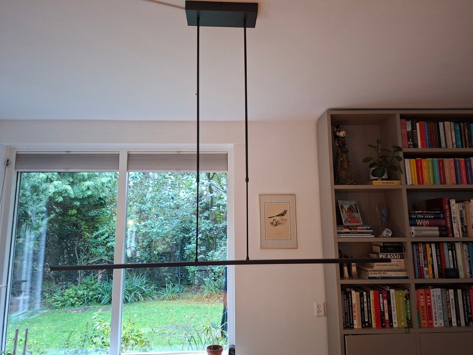 Moderne dimbare hanglamp, in hoogte verstelbaar, Ophalen, Gebruikt, Metaal