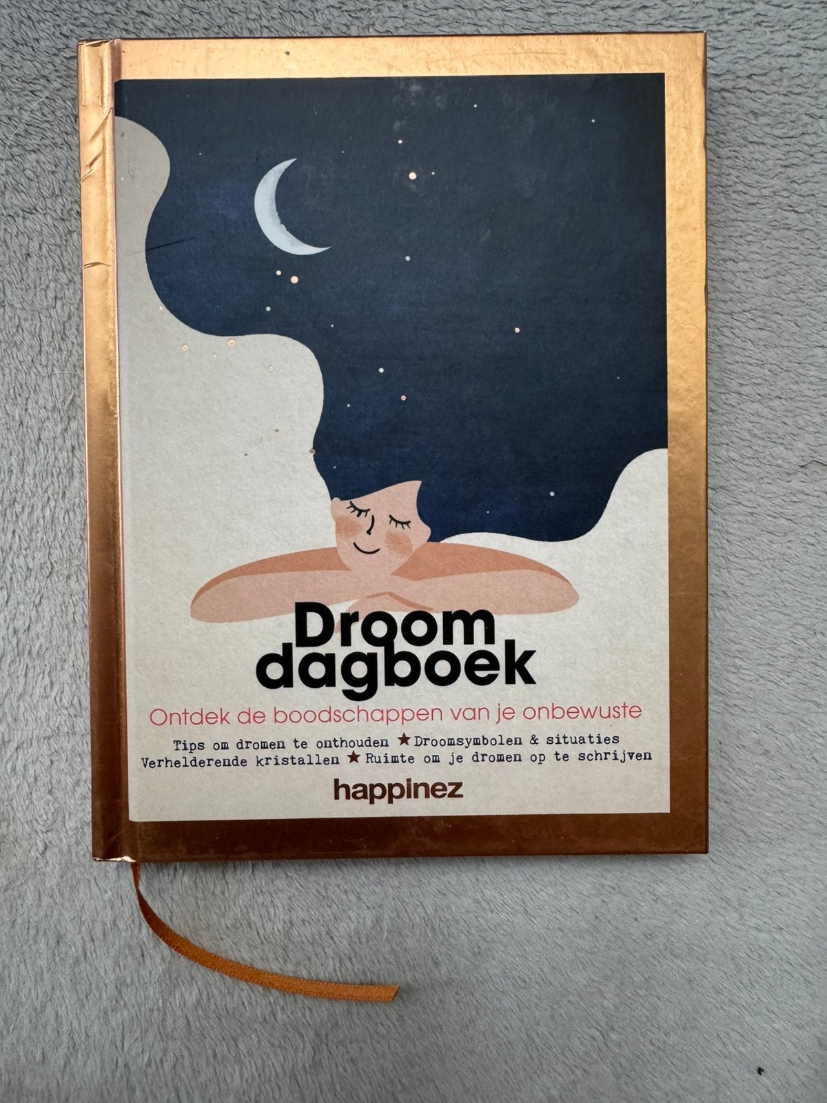 Droom dagboek ~ Happinez, Boeken, Ophalen of Verzenden, Zo goed als nieuw, Spiritualiteit algemeen, Overige typen