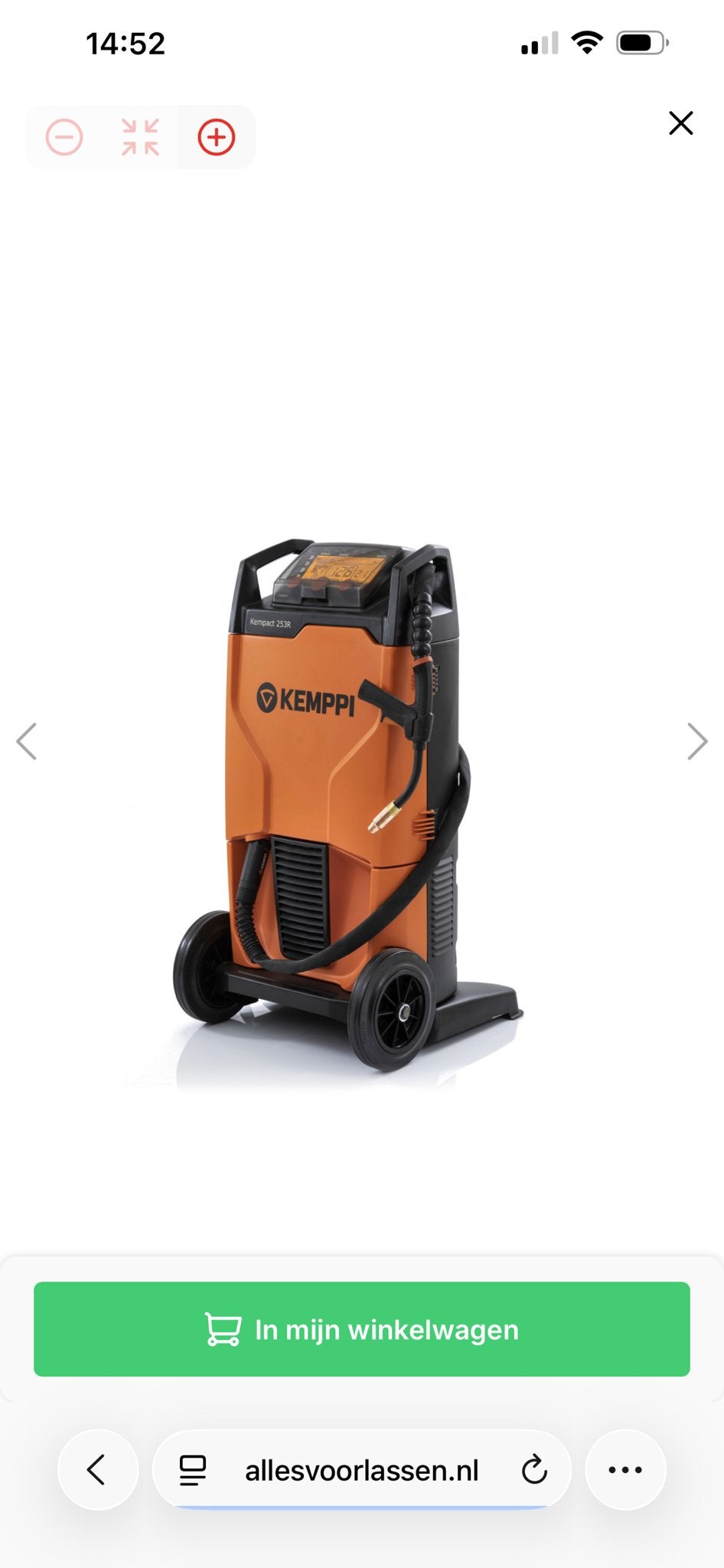 Kemppi Compact 253 Mig/Mag Lasapparaat - Zo goed als nieuw, Doe-het-zelf en Verbouw, Ophalen, Zo goed als nieuw, 250 ampère of meer