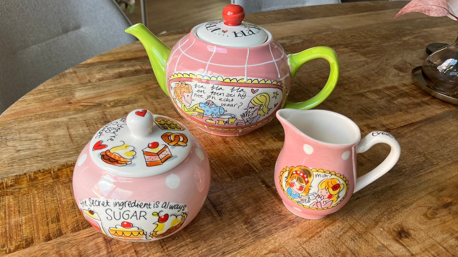 Theepot set Blond Amsterdam, Huis en Inrichting, Ophalen, Zo goed als nieuw, Aardewerk, Overige typen