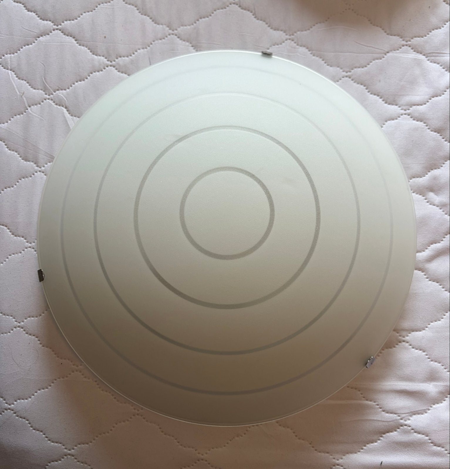 IKEA Plafondlamp met glazen kap - Modern design, Ophalen, Gebruikt, Glas