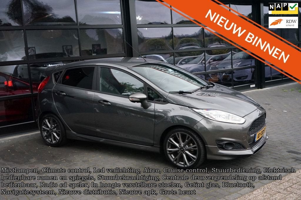 Ford Fiesta 1.0 EcoBoost ST Line, PDC, Clima, Navi, Led, 17, Auto's, Voorwielaandrijving, 23 km/l, Origineel Nederlands, Bedrijf