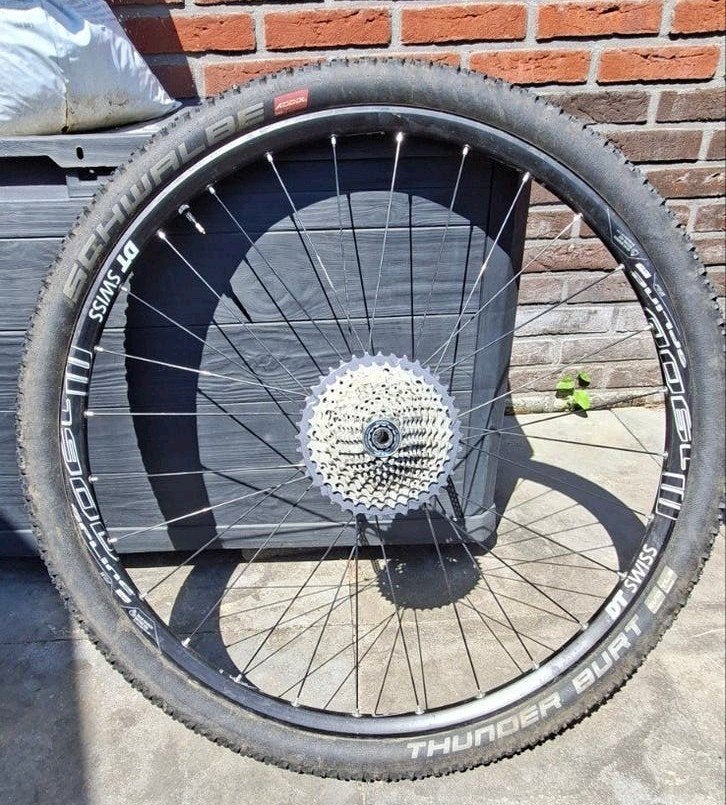 DT Swiss achterwiel m1900 Schwalbe Thunder Burt Tubeless, Wiel, Gebruikt, DT Swiss, Ophalen of Verzenden