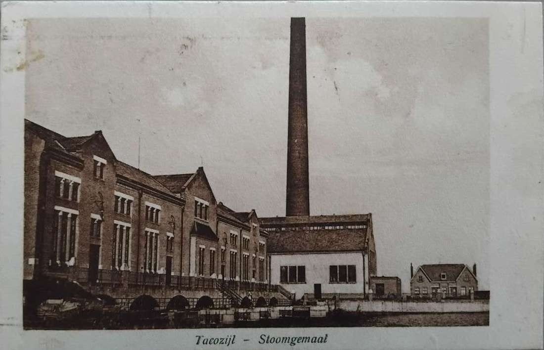 Stoomgemaal Tacozijl (Lemmer, Friesland) – 1931, Ophalen of Verzenden, 1920 tot 1940, Gelopen, Friesland