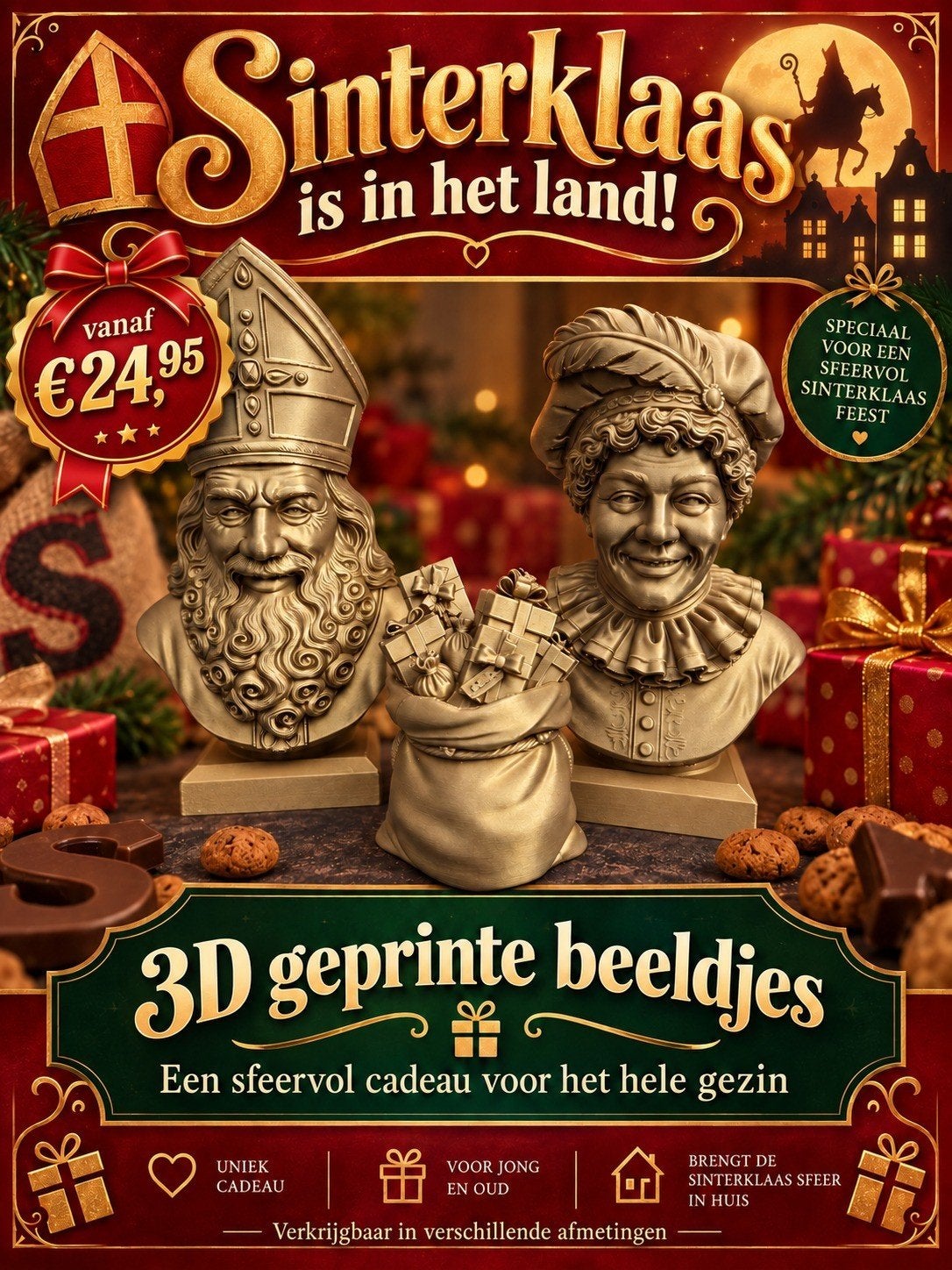 Sint en piet beeldjes te koop, Ophalen of Verzenden, Nieuw
