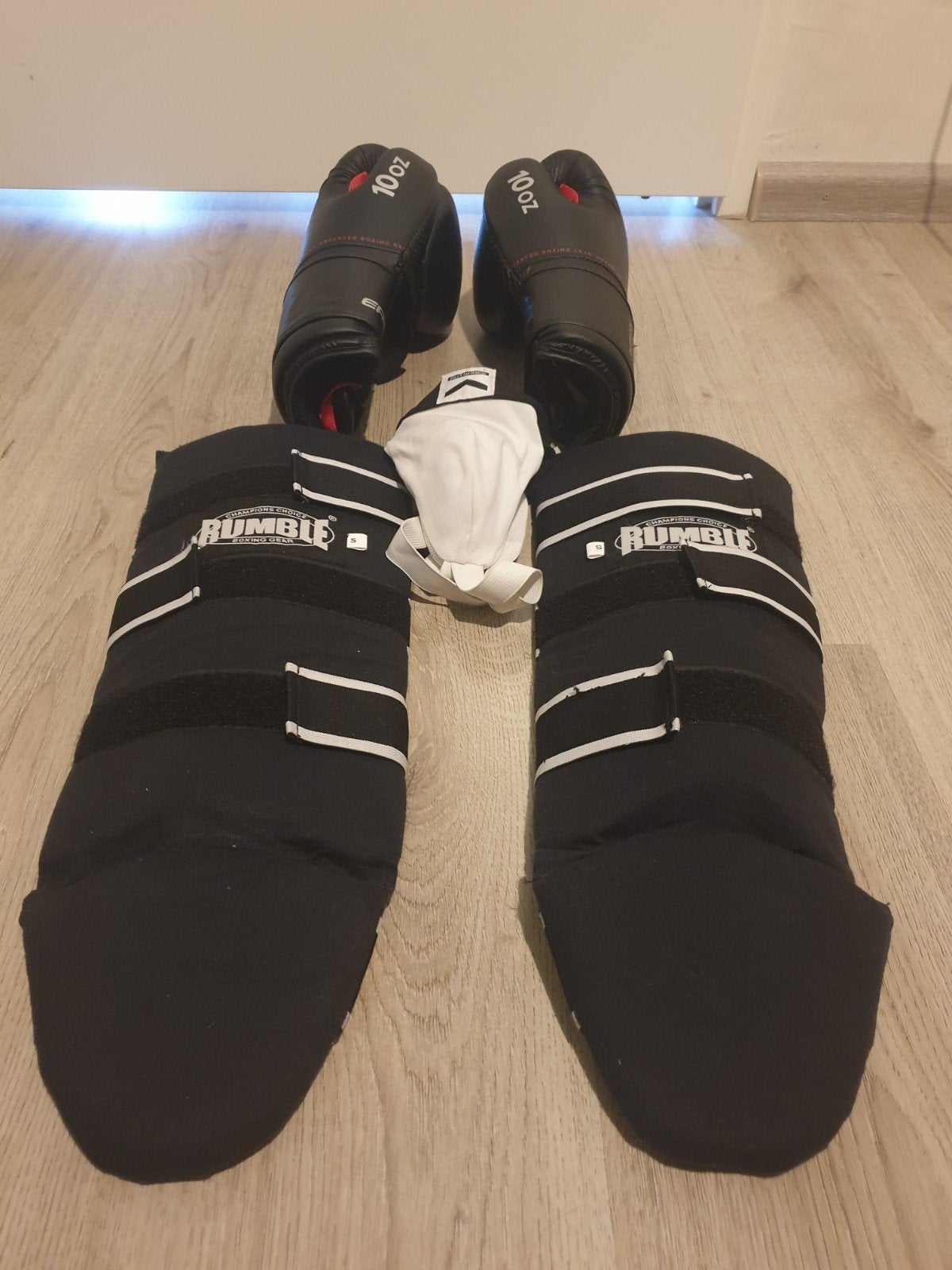 Bokshandschoenen,Tok en Scheenbeschermers, Ophalen, Gebruikt, Overige, Vechtsportbescherming