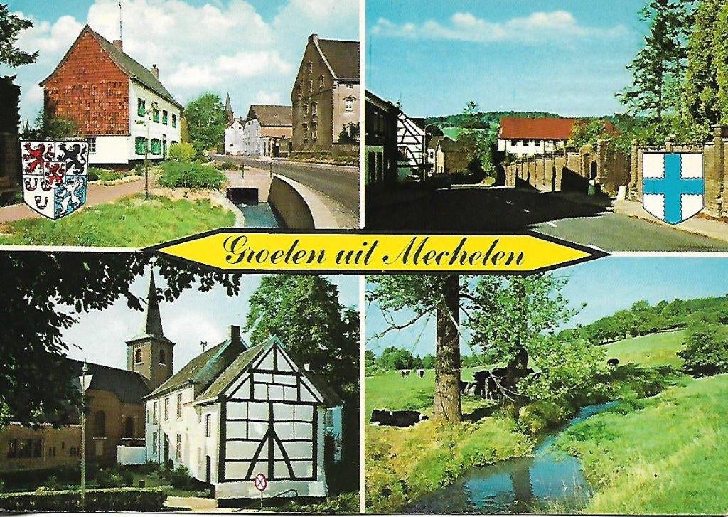 Mechelen- -4-luik., Verzamelen, Ansichtkaarten | Nederland, Verzenden, 1980 tot heden, Gelopen, Limburg