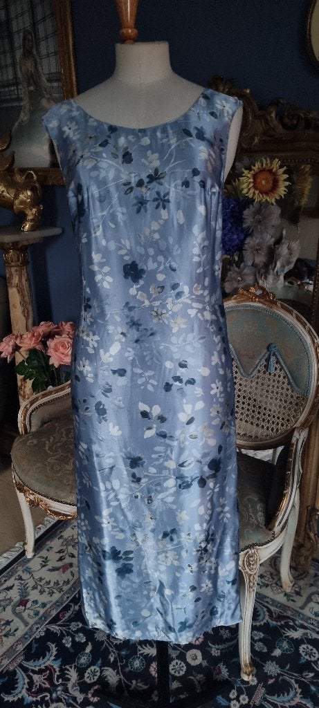 jurk satijn/zijde licht blauw Blu charme di Marella Italie, Blu charme di Marella, Blauw, Nieuw, Ophalen of Verzenden