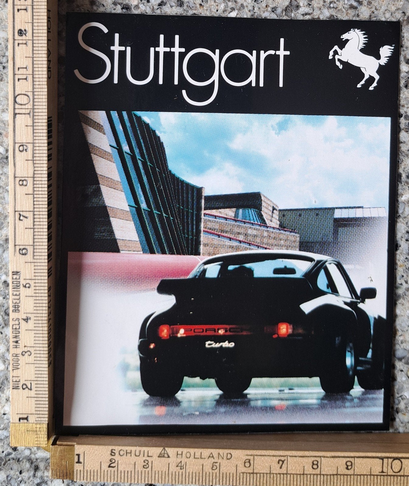 4 mooie vintage stickers Stuttgart zwart paard, Verzamelen, Stickers, Ophalen of Verzenden, Zo goed als nieuw