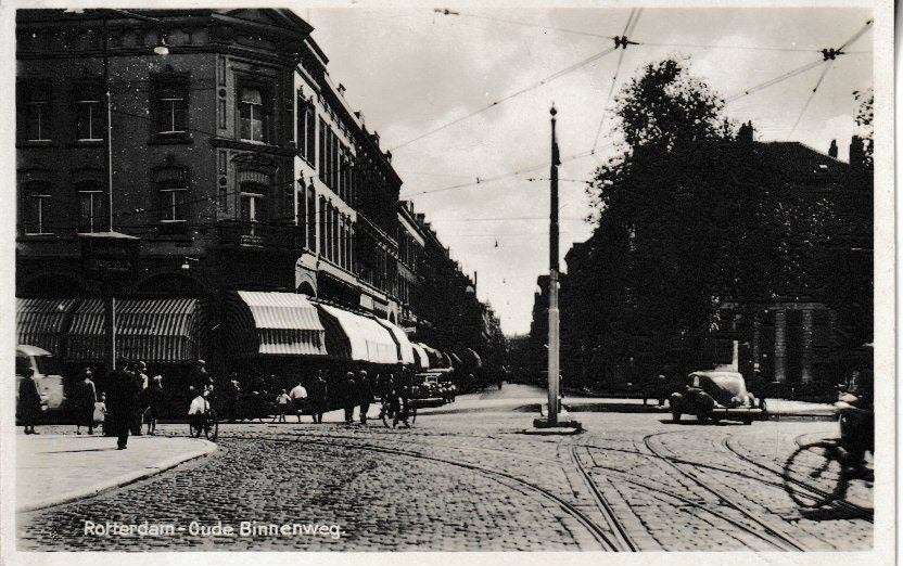 ROTTERDAM - OUDE BINNENWEG, Ophalen of Verzenden, 1940 tot 1960, Ongelopen, Zuid-Holland