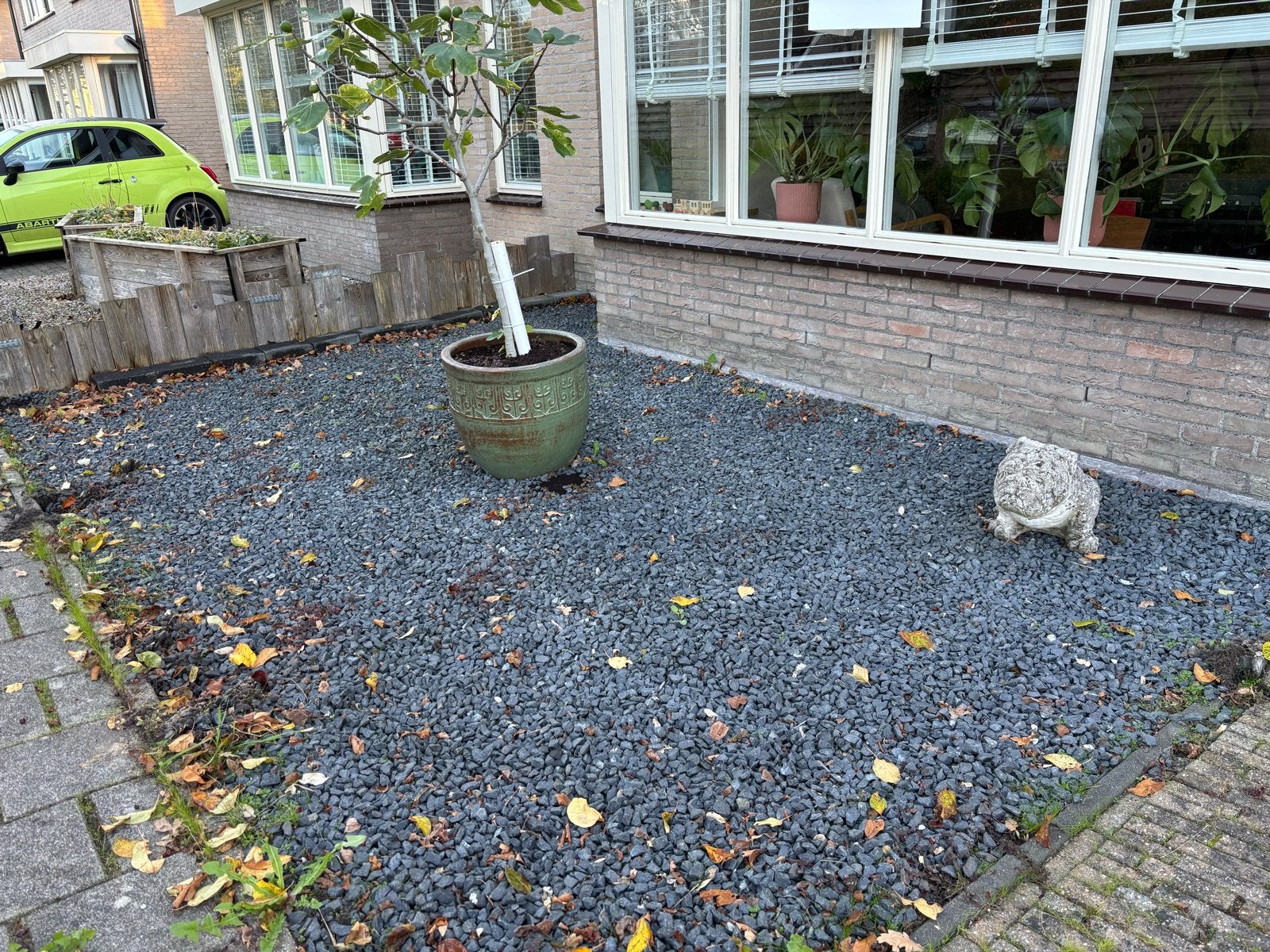 Donkergrijs split voor tuin of oprit (ca. 520x300x5cm), Tuin en Terras, Ophalen, Overige materialen, Gebruikt, Split