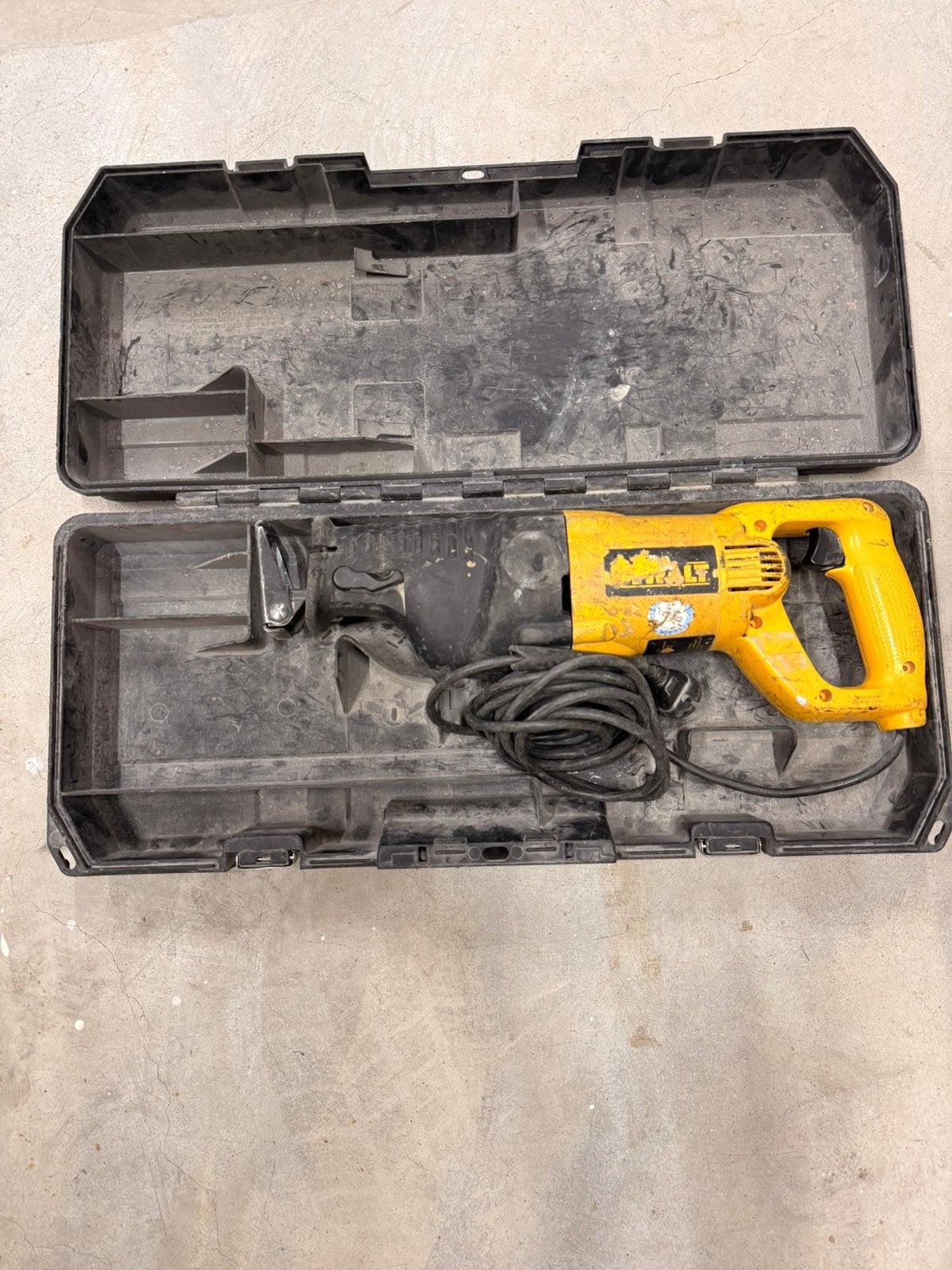 De Walt DW310 resiprozaag, Gebruikt, Ophalen of Verzenden, 1200 watt of meer, 30 tot 70 mm