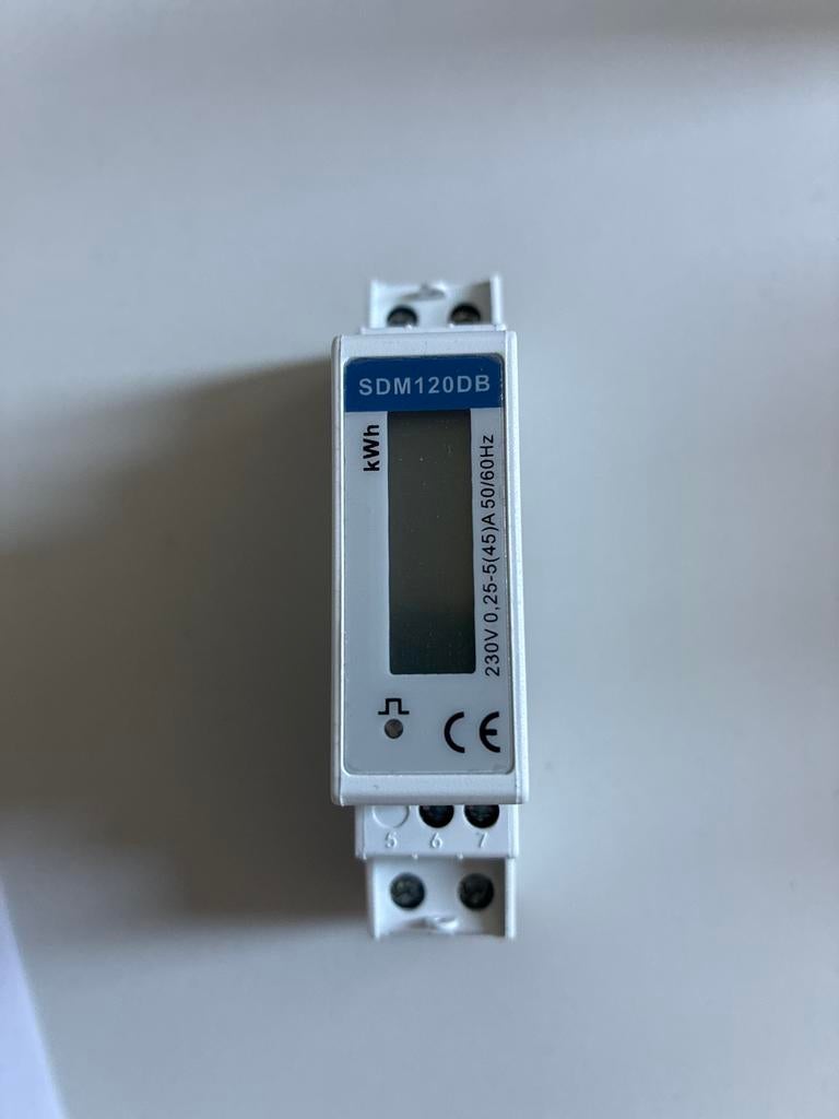 Eastron SDM120DB Energiemeter - Zo goed als nieuw, Ophalen of Verzenden, Zo goed als nieuw