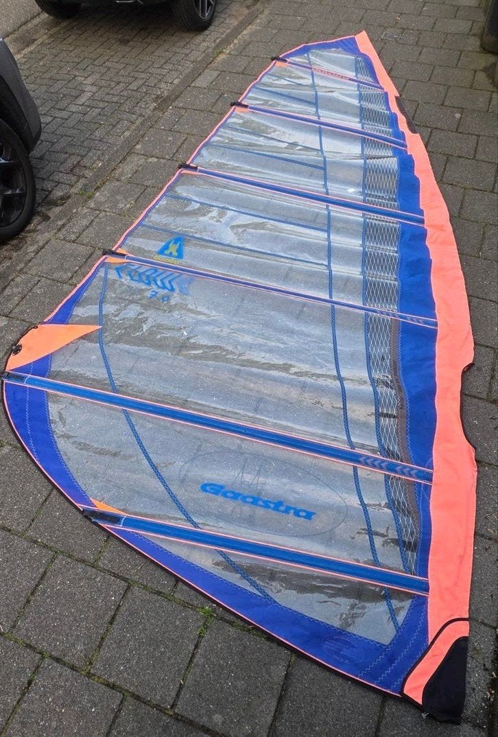 Gaastra Flow 3X 7.0 camber surfzeil met veel power, Watersport en Boten, Windsurfen, Ophalen, Gaastra, 6.5 m² tot 8 m², Zeil