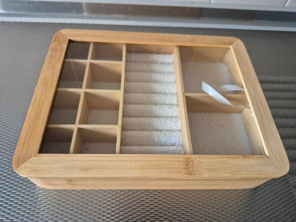 BAMBOE HOUTEN SIERADENDOOS, Ophalen, Nieuw