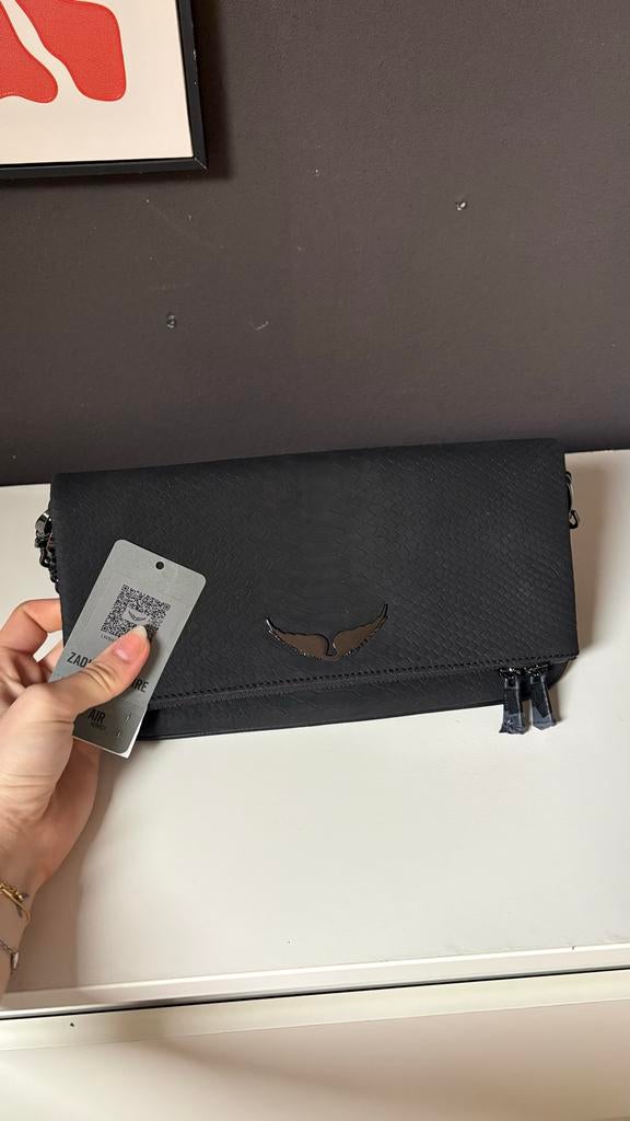 Zadig & Voltaire Pochette Rock Soft Savage - Nieuw, Ophalen of Verzenden, Nieuw, Zwart, Avondtasje
