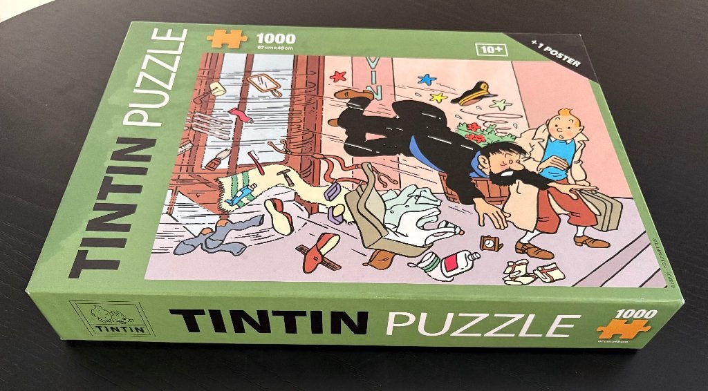 Kuifje Puzzel De zaak Zonnebloem, Eén stripboek, Ophalen of Verzenden, Zo goed als nieuw