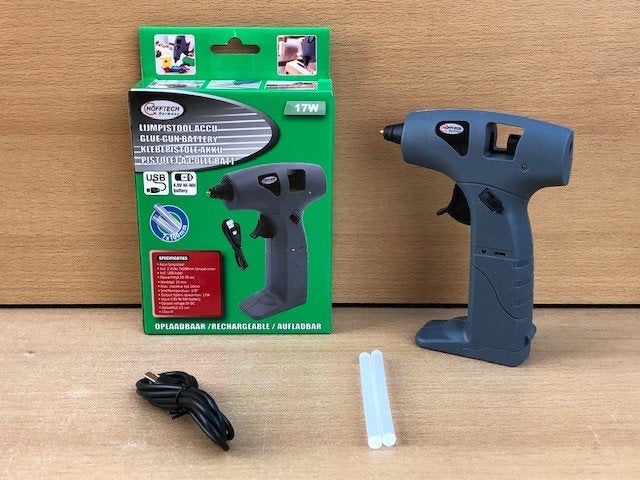 Lijmpistool snoerloos oplaadbaar 17 watt. (accu lijmpistool), Espel, Gereedschap of Toebehoren, Nieuw, Info@eddiys.eu