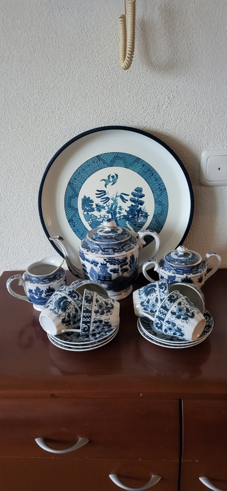 Natori porselein 6 pers.koffie-theeservies jaren 60 of ouder, Antiek en Kunst, Antiek | Porselein, Ophalen of Verzenden