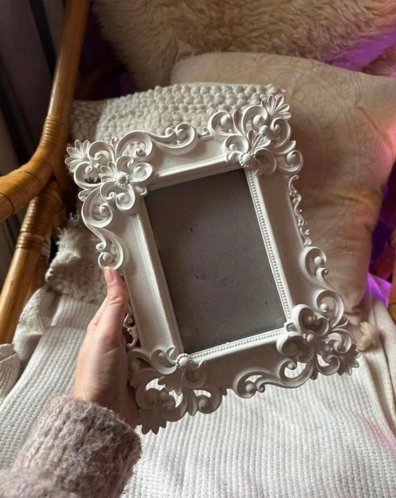 Landelijk brocante fotolijst - formaat voor 10 x 15 cm, Ophalen of Verzenden, Fotolijst