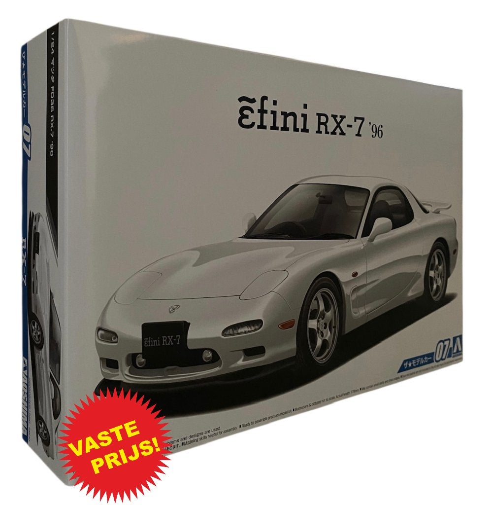 Mazda Efini FD3S RX-7 1996 (Aoshima 06127) 1/24, Overige merken, Auto, Groter dan 1:32, Nieuw