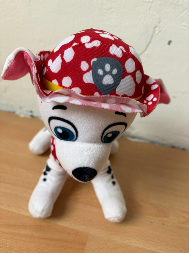 Paw Patrol knuffel Marshall zgan, Overige merken, Zo goed als nieuw, Meerkleurig, Klein (minder dan 20 cm)