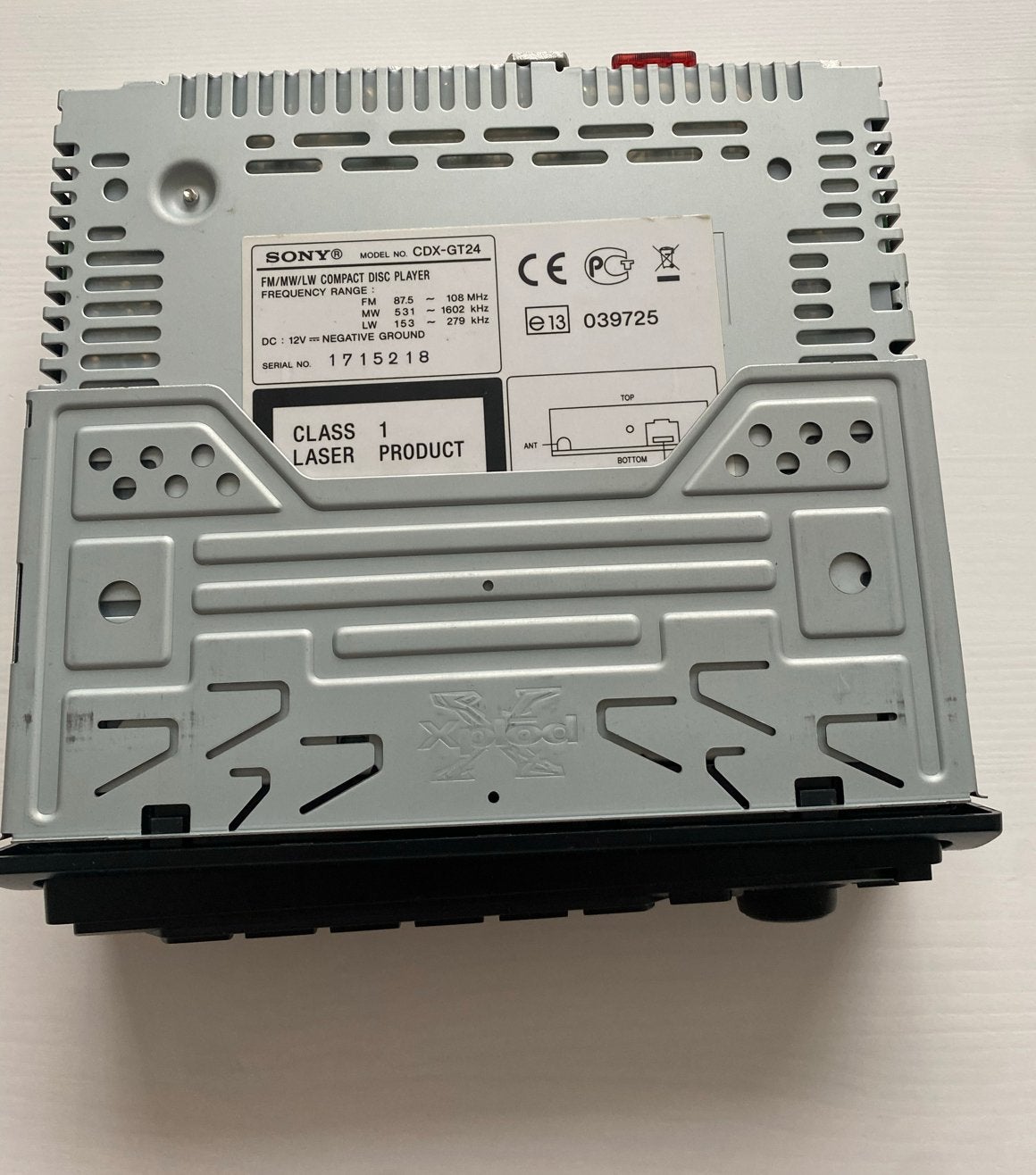 Sony CDX-GT24 Autoradio met CD-speler, Ophalen of Verzenden, Gebruikt