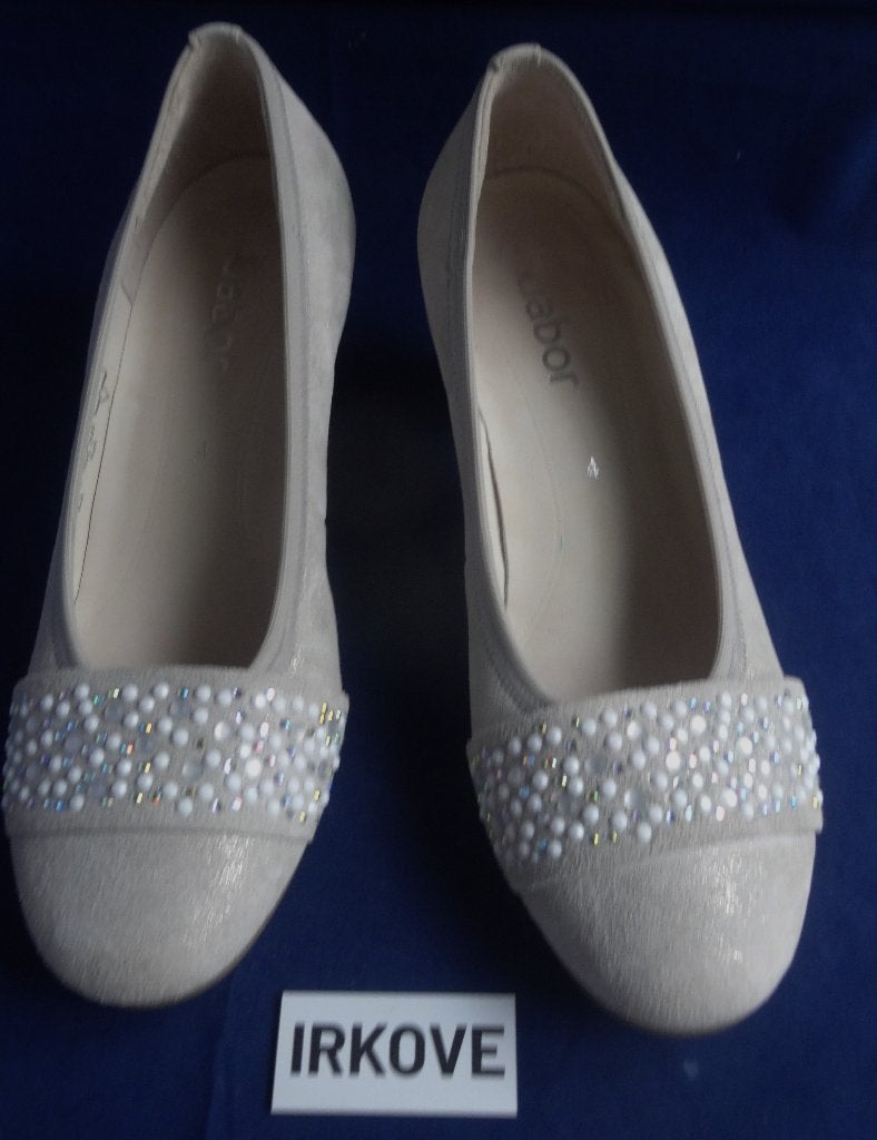 GABOR NIEUW * BEIGE GLITTER PUMPS * Maat 4 - 37 *, Verzenden, Gabor, Nieuw, Instappers
