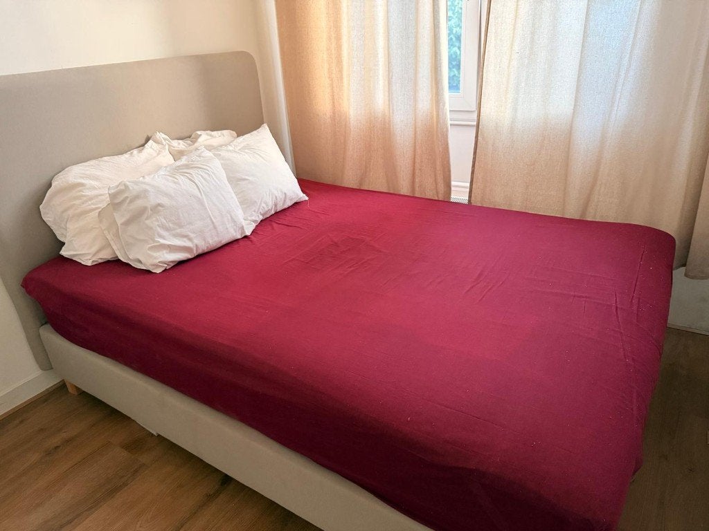 IKEA Lauvik Boxspring 140x200 cm – ongebruikt matras + frame, Huis en Inrichting, Slaapkamer | Boxsprings, Tweepersoons, 140 cm