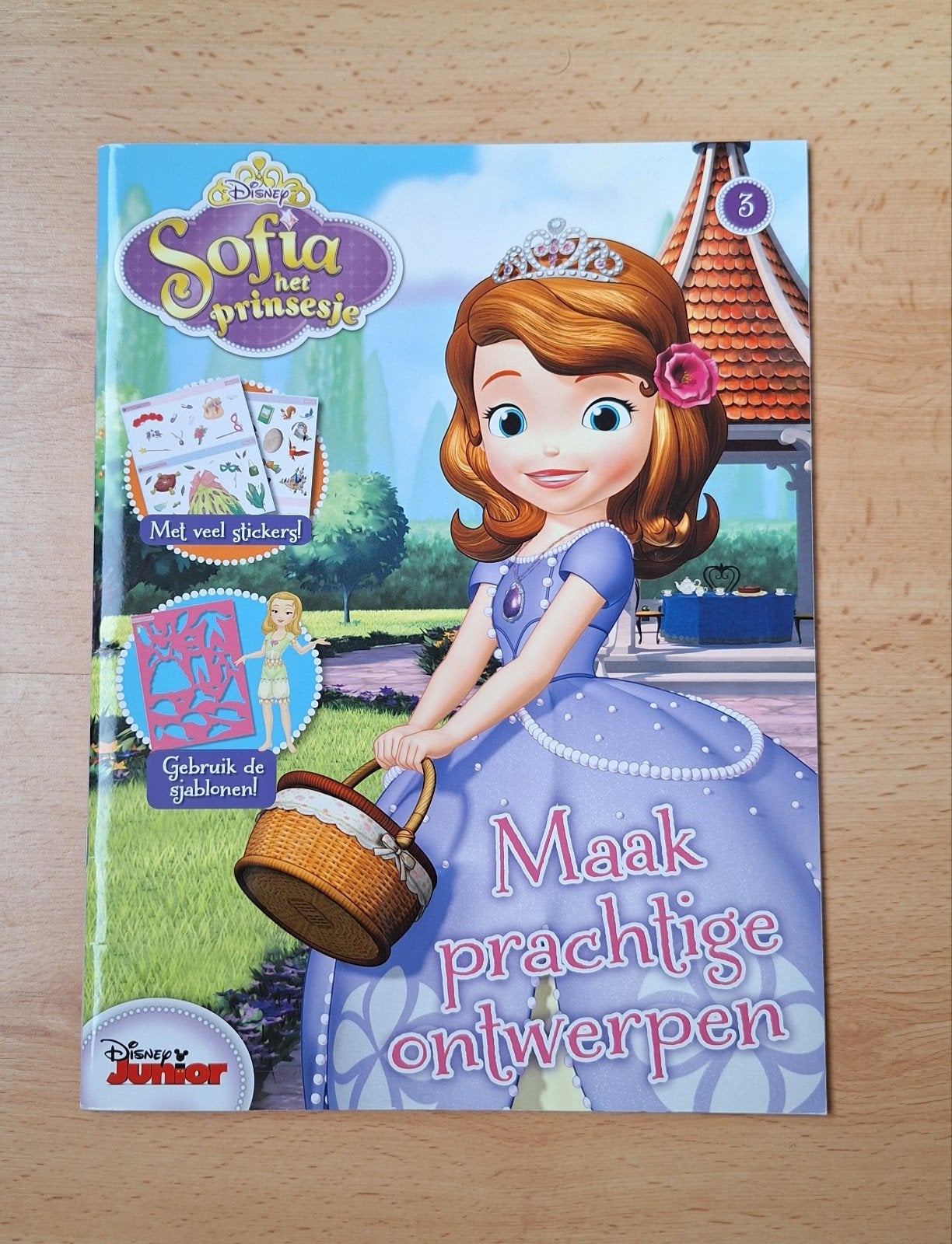 NIEUW! Sofia het prinsesje kleurboek/stickerboek, Fictie algemeen, Meisje, Nieuw, Ophalen of Verzenden